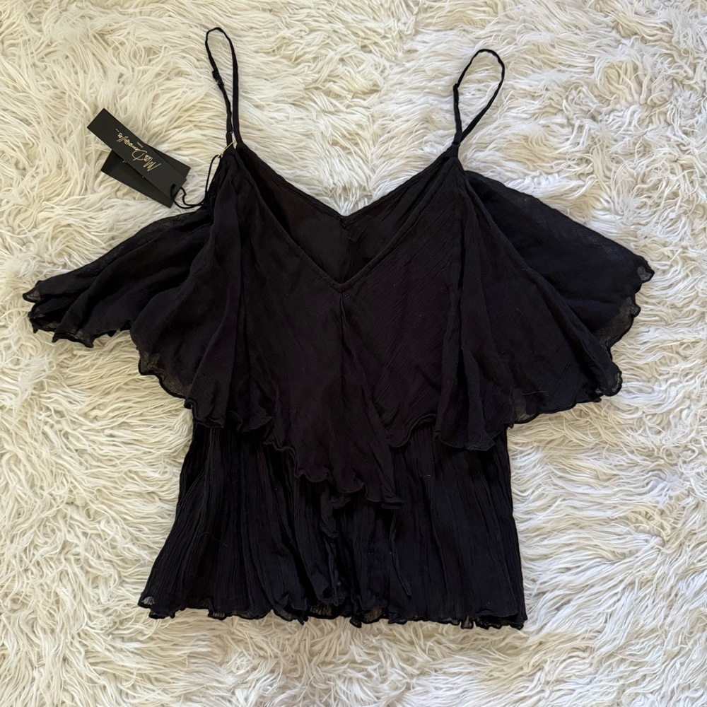 Mes Demoiselles Elegant Black Sleeveless Top - Picture 5 of 13